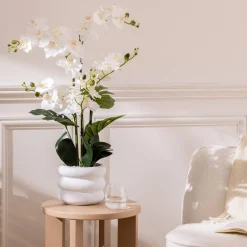 Orchidée artificielle en pot 