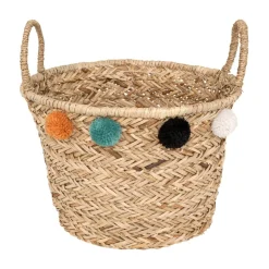 Panier enfant pompons