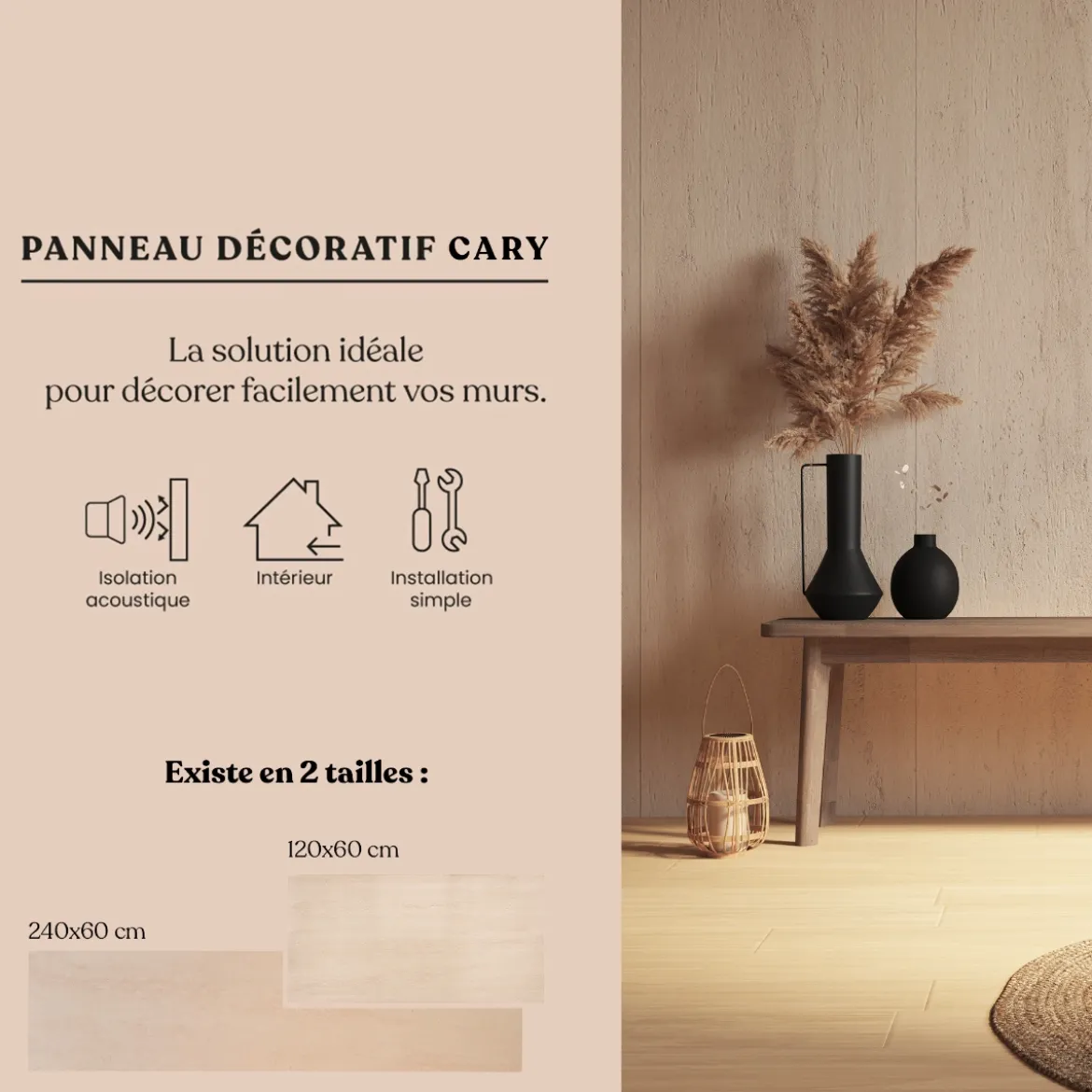 Panneau décoratif mural "Cary"
