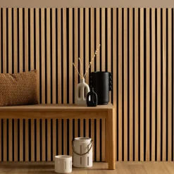 Panneau décoratif tasseaux bois "Colva"