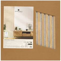 Panneau décoratif tasseaux bois 