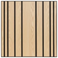 Panneau décoratif tasseaux bois 