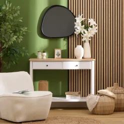 Panneau décoratif tasseaux bois 