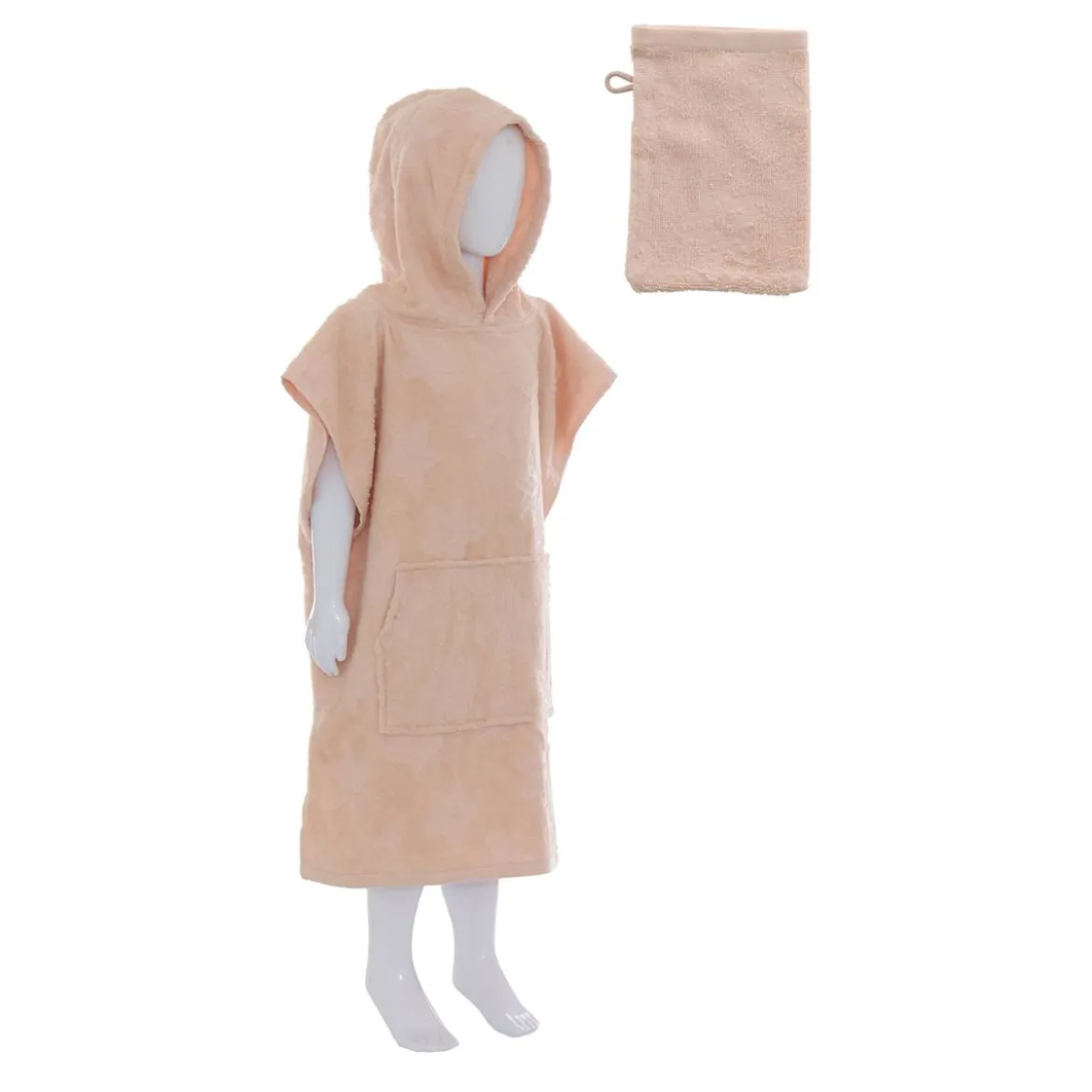 Peignoir et gant de toilette enfant "Orta"