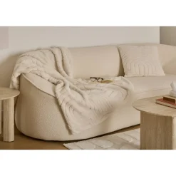 Plaid fausse fourrure jacquard "Arka"