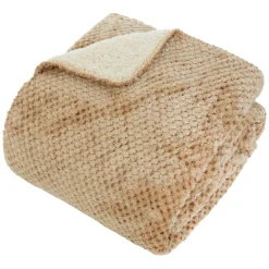 Plaid flanelle effet sherpa