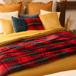 Plaid flanelle imprimé 