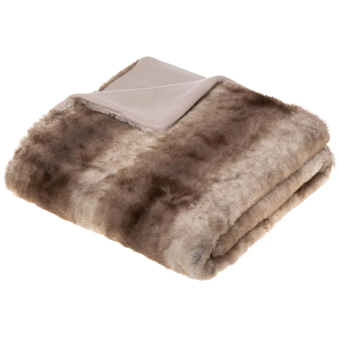 Plaid "Grizzli" fausse fourrure