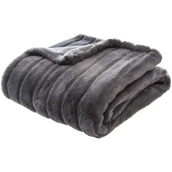 Plaid "Manoir" fausse fourrure