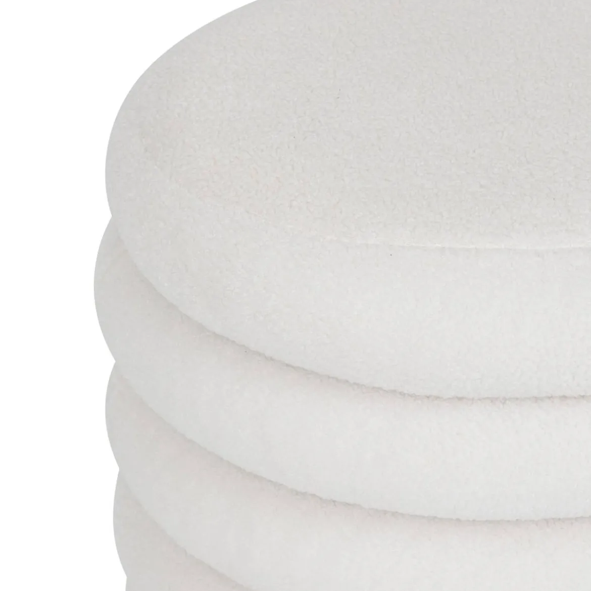 Pouf coffre bouclette "Giulia"