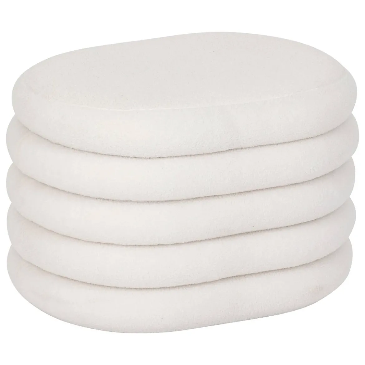 Pouf coffre bouclette "Giulia"