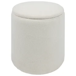 Pouf coffre bouclette 
