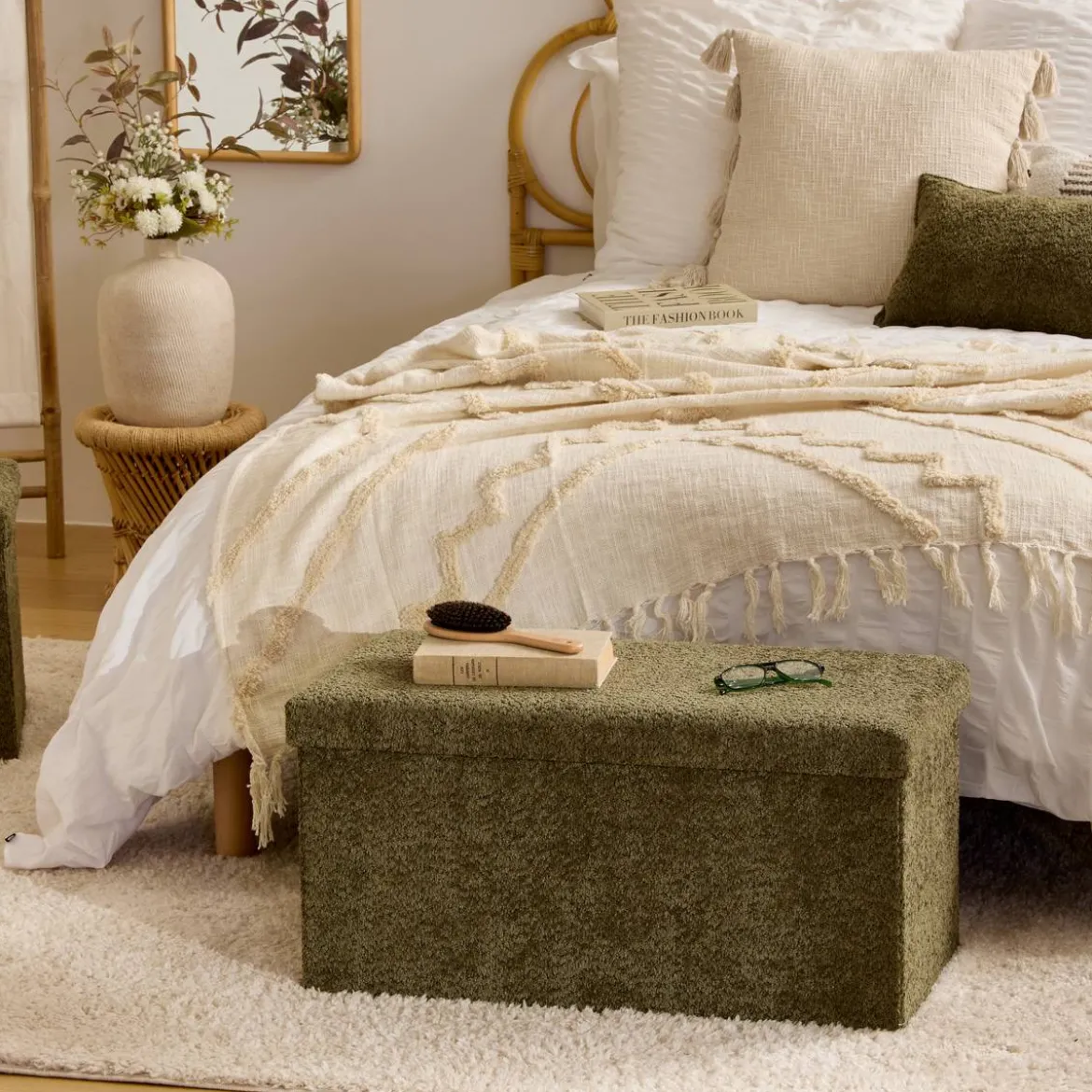 Pouf pliant double "Soana"
