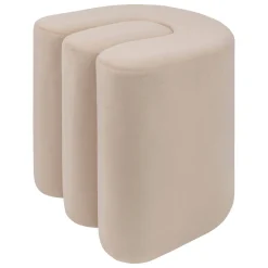 Pouf velours 