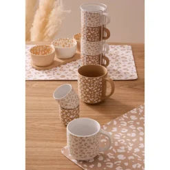 Rack 4 mugs  "Leopardi"