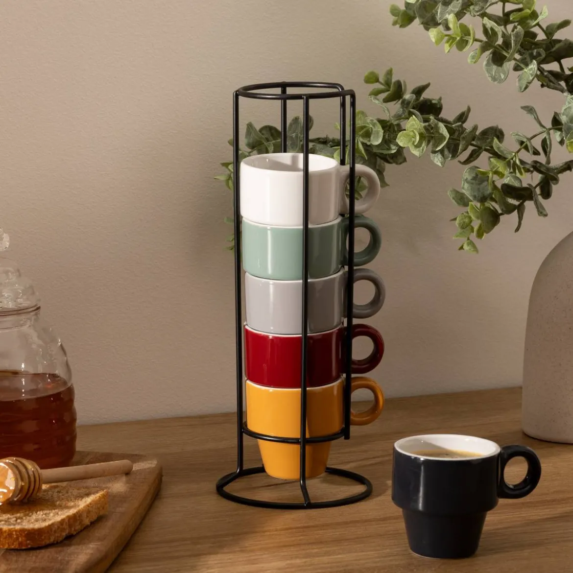 Rack 6 tasses  "Colorama"