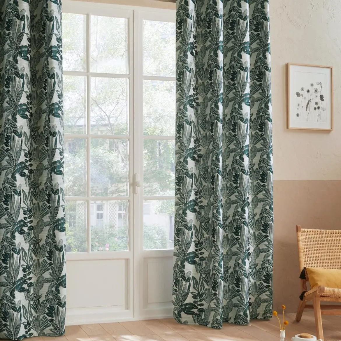 Rideau "Bejuco", motifs jacquard
