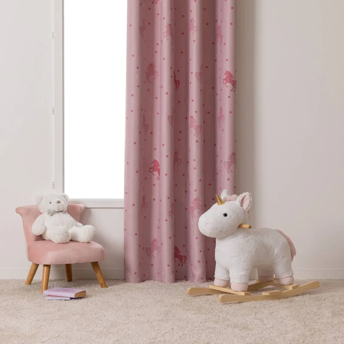 Rideau occultant enfant "Licorne"