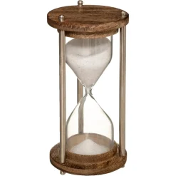 Sablier, métal et verre