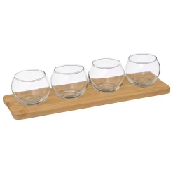 Service apéritif 5 pièces "Bambou"
