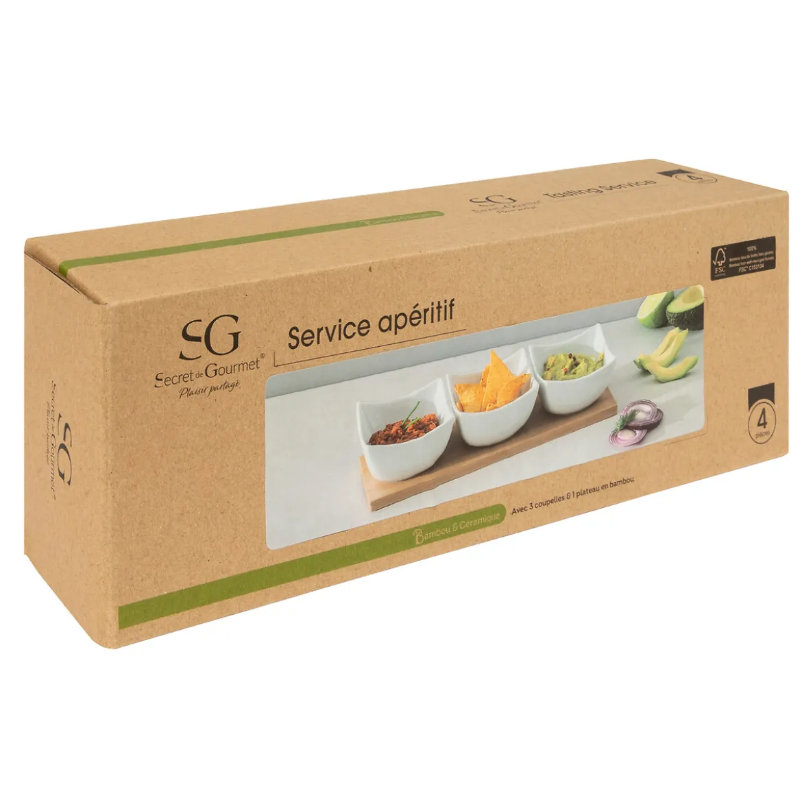 Set apéritif 4 pièces "Rio"