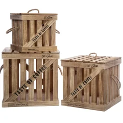 Set de 3 boîtes cagettes "Colonial"