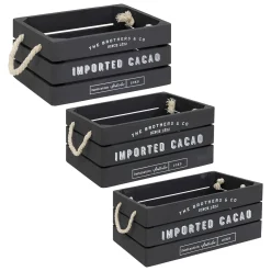 Set de 3 cagettes bois "Denys"