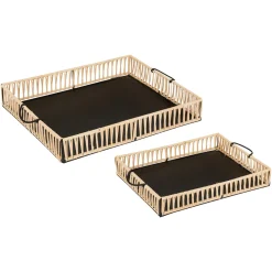 Set de 2 plateaux 