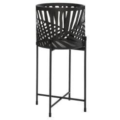 Set de 2 pots avec support "Feuilles"
