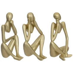 Set de 3 statuettes 