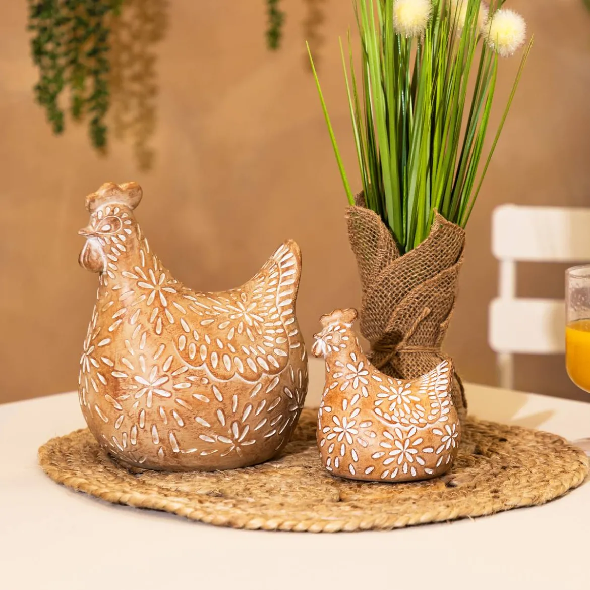 Statuette Poule "Linda"