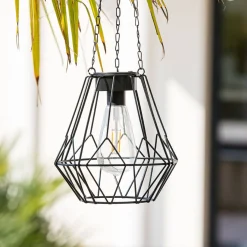 Suspension d'extérieur solaire FLAVE Noir