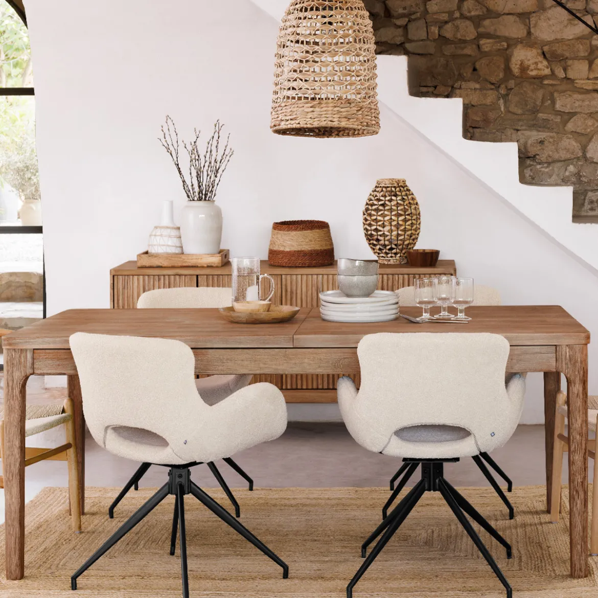 Table à manger extensible "Sabor"