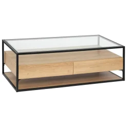 Table basse 2 tiroirs "Aldea"