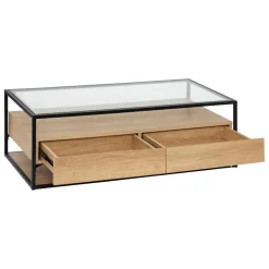 Table basse 2 tiroirs "Aldea"