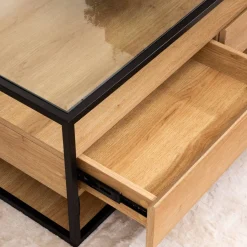 Table basse 2 tiroirs