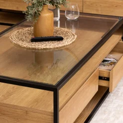 Table basse 2 tiroirs