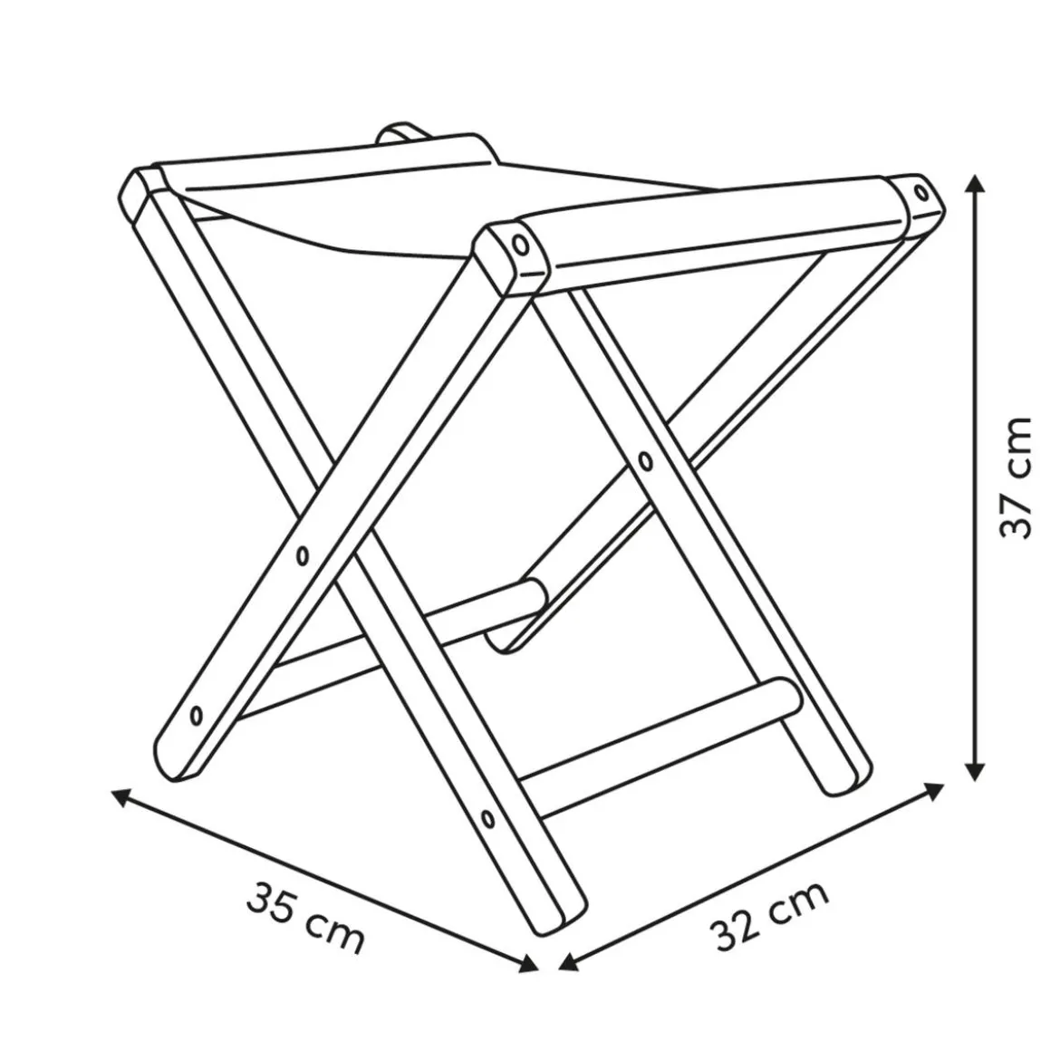 Tabouret pliant "Poolside"
