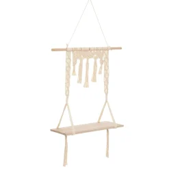 Étagère murale macramé