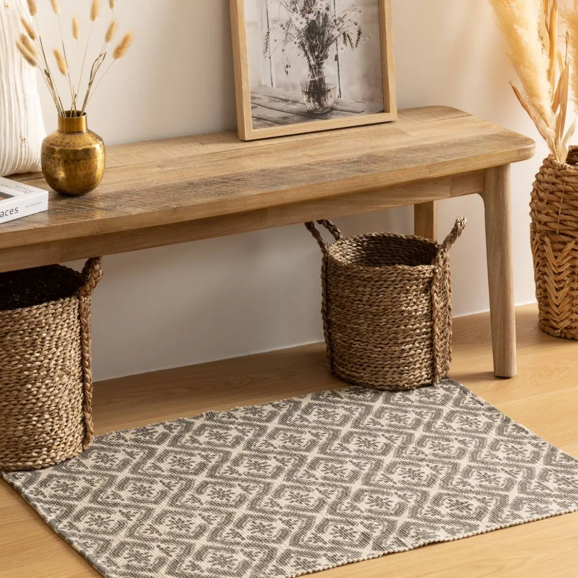 Tapis imprimé, coton