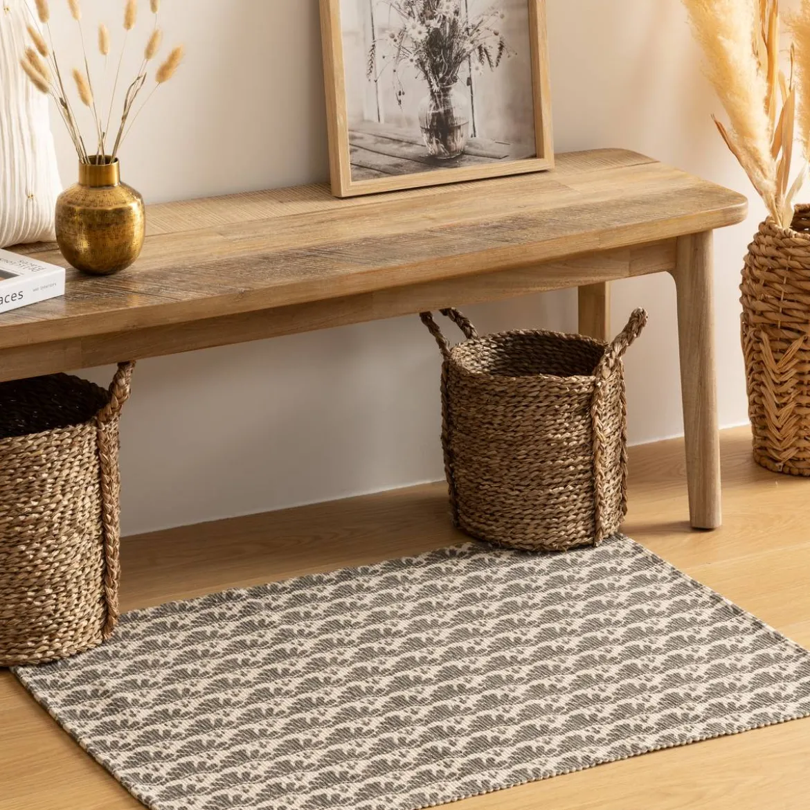 Tapis imprimé, coton