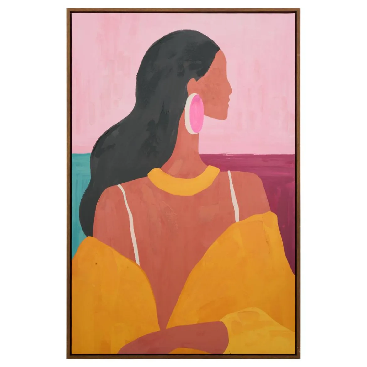 Toile peinte encadrée "Martha"